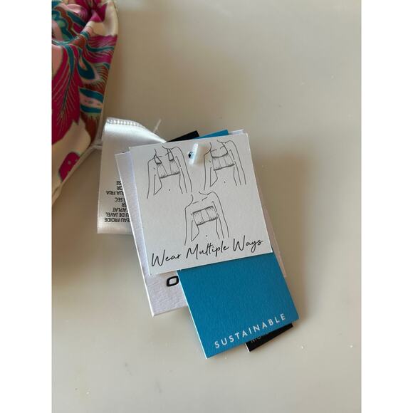 O'Neill Villa Floral Ventura Bikini Top - Size Large NWT - Picture 5 of 11